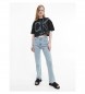 Comprar Calvin Klein Camiseta Crop top Illuminated negro