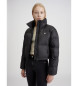 Calvin Klein Jeans Short black feather coat