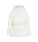 Calvin Klein Jeans Nylon Feather Down Coat Short white