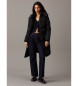 Calvin Klein Jeans Long manteau de plumes noires