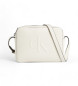 Calvin Klein Jeans White embossed logo shoulder bag