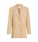 Calvin Klein Jeans Beige getailleerde blazer