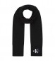 Calvin Klein Jeans Monologo geborduurde sjaal zwart