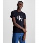 Calvin Klein Jeans Majica Core Monogram Slim črna