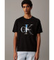 Calvin Klein Jeans Kurzarm-T-Shirt mit schwarzem Monogramm