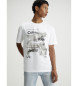 Calvin Klein Jeans Diffused Majica z logotipom bela