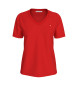 Calvin Klein Jeans Camiseta Embro Badge rojo