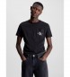 Calvin Klein Jeans T-shirt med monogram och fickor Svart