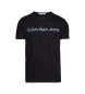 Calvin Klein Jeans Majica z logotipom Slim črna