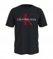 Calvin Klein Jeans T-shirt slim con monogramma nero