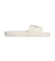 Calvin Klein Jeans Tongs en toile avec logo blanc