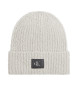 Calvin Klein Jeans Beige knitted beanie hat