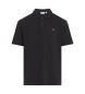 Calvin Klein Jeans Poloshirt med vvet mrke, sort