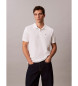 Calvin Klein Jeans Weißes Piqué-Poloshirt
