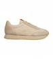Calvin Klein Jeans Phuket beige leather trainers