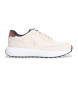 Calvin Klein Jeans Athlisure Runner Up Mix chaussures en cuir beige