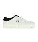 Calvin Klein Jeans Classic Cupsole Laag Leren Sneakers wit