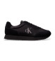 Calvin Klein Jeans Sneakers in pelle nera con logo laterale