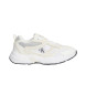 Calvin Klein Jeans Retro Tennis white leather trainers