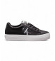 Calvin Klein Jeans Zapatillas de piel  Vulc Flatform negro