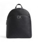 Calvin Klein Mochila redonda con logo negro