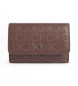 Calvin Klein Tri-fold portemonnee met bruin logo