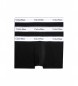 Calvin Klein Zestaw 3 nowoczesnych czarnych bokserek