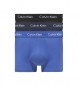 Calvin Klein 3er Pack Cotton Stretch Low Rise Boxershorts schwarz, blau
