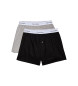 Calvin Klein Pakke med 2 Slim Fit boxershorts grå, sort