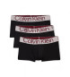 Calvin Klein 3er-Pack Steel Micro Low-Rise Tight Boxershorts schwarz