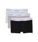 Calvin Klein 3-pack boxershorts Modern Katoen wit, grijs, zwart