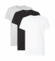 Calvin Klein Pakke med 3 klassiske T-shirts i bomuld - hvid, sort, gr