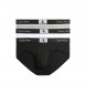 Calvin Klein 3er-Pack Slips grau, schwarz, weiß