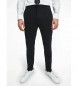 Calvin Klein Ozke hlače za obleko črne barve
