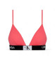 Calvin Klein Trójkątny stanik bikini - koralowy CK96