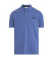 Calvin Klein Camisa pólo com pique esticado azul