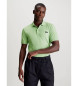 Calvin Klein Slim raztegljiva polo majica Pique mint green
