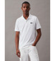 Calvin Klein Polo Slim Pique Stretch wei