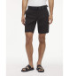Calvin Klein Slim fit-shorts med midjeresår i svart twill