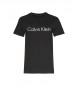 Calvin Klein Majica s širokim vratom črna