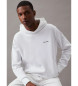 Calvin Klein Wit katoenen sweatshirt met capuchon