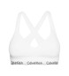 Calvin Klein Soutien-gorge ampliforme en coton moderne blanc