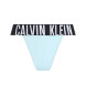 Calvin Klein Stringi z wysokim stanem - Intense Power Micro blue