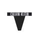 Calvin Klein Stringi z wysokim stanem czarne