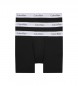 Calvin Klein Pack  3 Boxers Largos - Modern Cotton negro