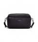 Calvin Klein Convertible logo messenger bag black