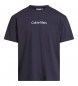 Calvin Klein T-shirt con logo eroe blu navy