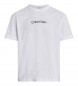 Calvin Klein T-shirt branca com o logotipo do herói