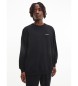 Calvin Klein Sweat-shirt en coton moderne noir