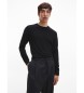 Calvin Klein Pull en laine mrinos noir